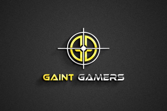 Letters GG Aim Scope Gaming Logo: Modern Graphics for Logos