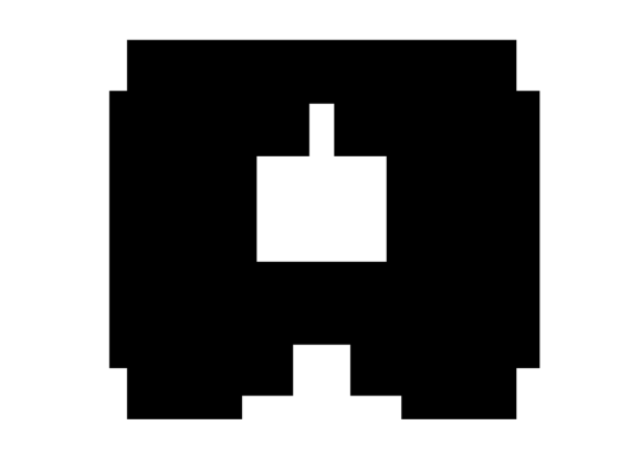 Mono Blocky Bitmap Letter a Review for Real Embroidery