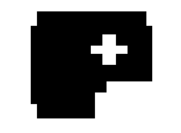 Mono Blocky Bitmap Letter P Review for Graphics and Crafts
