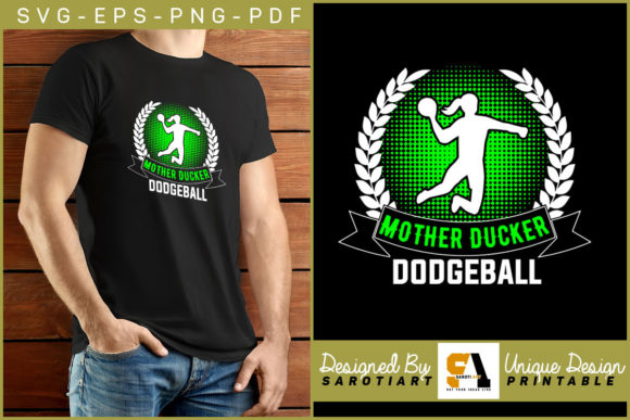 Mother Ducker Dodgeball Sublimation SVG for Graphics and Crafts
