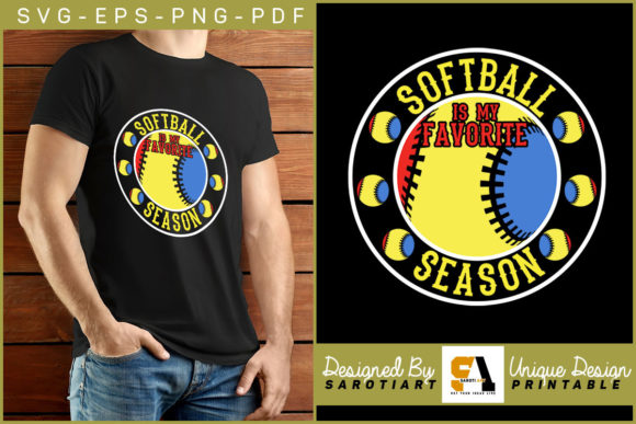 Softball is My Favorite Season Design - A Creative Graphics Asset for Bloggers and Publishers