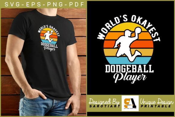 World’s Okayest Dodgeball Player Design for Crafts and Graphics